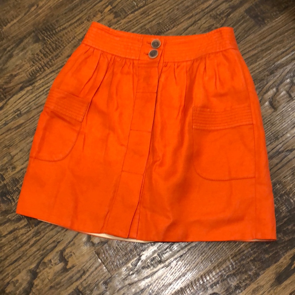 J. Crew orange skirt